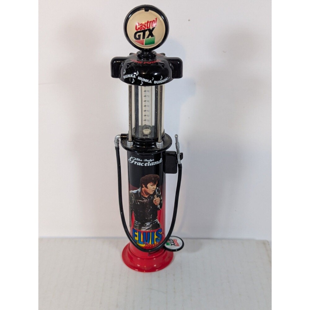John Force 1:16 Elvis Presley Graceland Castrol GTX Gas Pump Bank Action Racing
